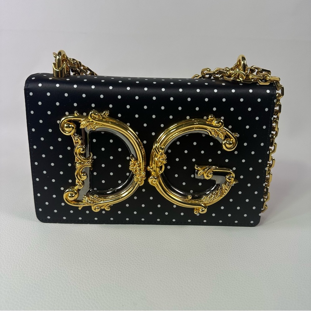 NEW Dolce & Gabbana Small DG Satin Baroque Crossbody Bag - Picture 9 of 12